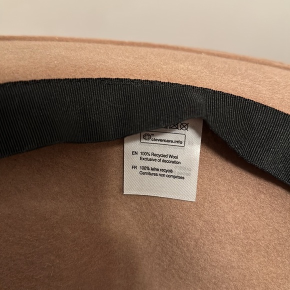 Wool brim hat beige tan - Picture 3 of 3